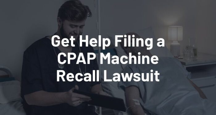 Phillips CPAP Machine Recall